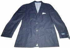 New Stafford Essentials Sport Jacket Men Size 44 Regular Navy