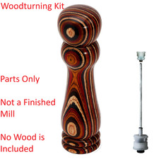 Pepper Salt Mill Pro-Grind Grinder Woodturning Kit Variable Length 4" To 12"