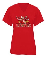 George Kittle Collage 49ers LADIES V-Neck Shirt T-Shirt