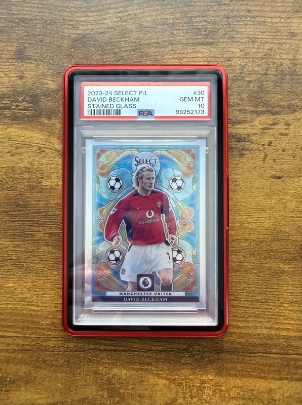 2023-24 Panini Select Premier League Stained Glass David Beckham #30 PSA 10💎