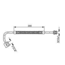 1x ORIGINAL® Bosch Bremsschlauch Vorne, Rechts für Kia SPORTAGE SUV RETONA