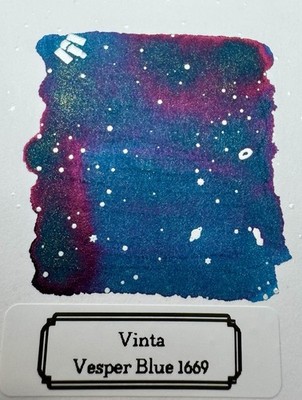 Fountain Pen Ink Samples Vinta Vesper Blue 1669 (3mL)
