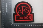 BRITISH WW2 PATTERN AUXILIARY FIRE SERVICE LONDON CLOTH UNIFORM PATCH BADGE AFS