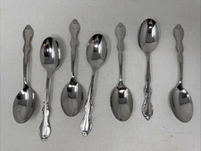 Set 7 Rogers Bros. 1847 COTILLION Soup Spoons 6-3/4" 1979 Stainless Silverware