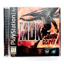 MDK (Sony PlayStation 1, 1997) Complete Torn Manual Tested & Works