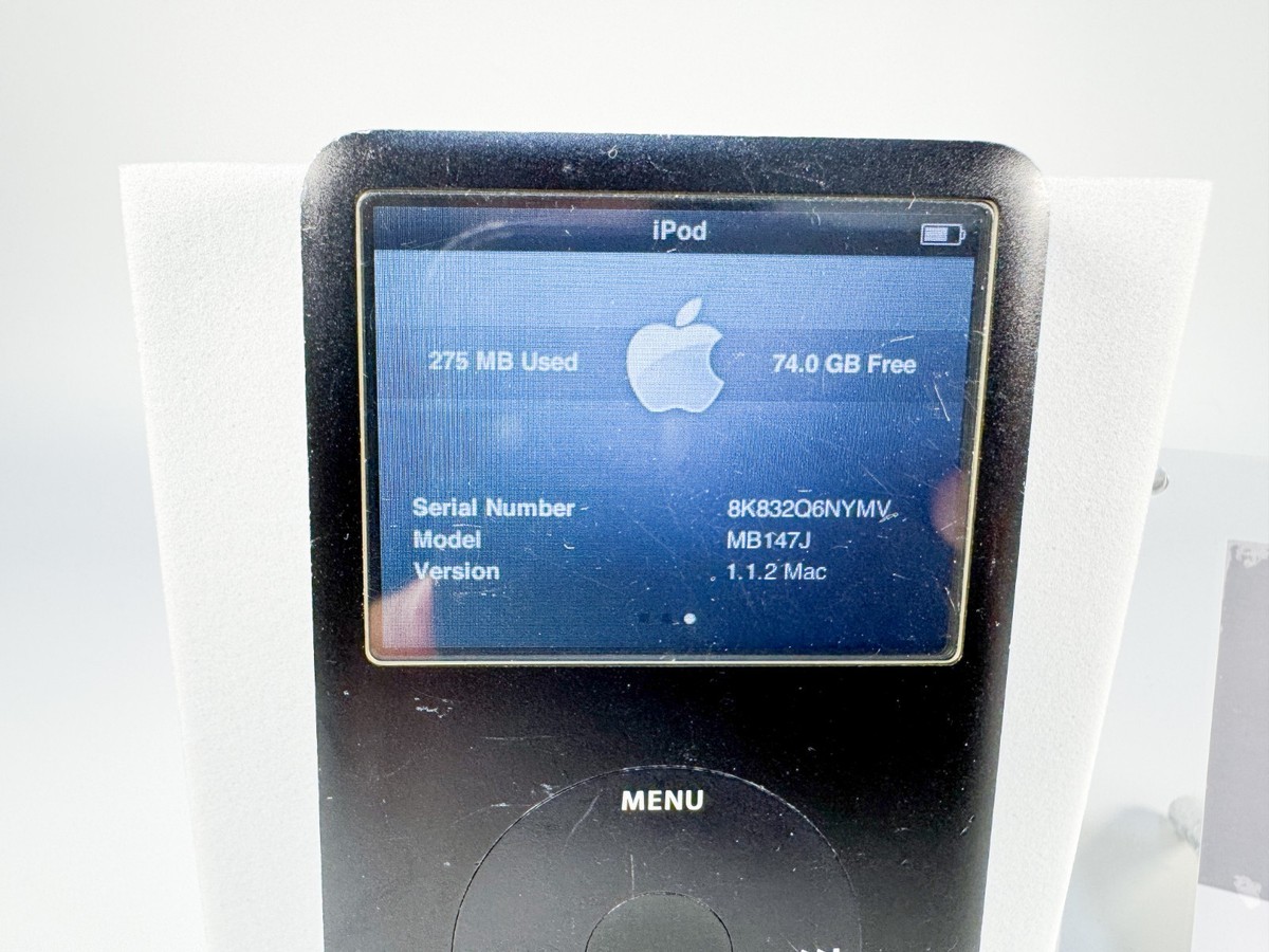 <ipod classic> 第6世代 80GB A1238/MB147J iPod Classic 第6世代 80GB A1238 ブラック モデル MB147J