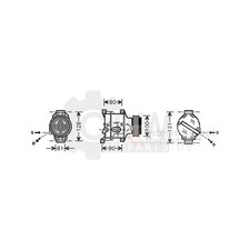 Kompressor Klimaanlage für Ford KA 1.2 1.3 TDCi Fiat Panda Van