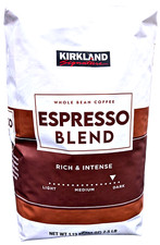 Kirkland Signature Espresso Blend Whole Bean Coffee Dark Roast 2.5 Lbs EXP 02/27 12.66 per pound