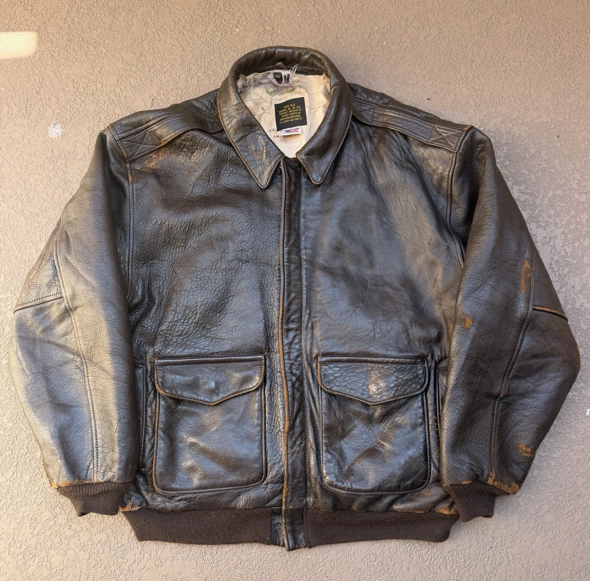Avirex A2 Flight Jacket In Men'S Coats & Jackets for sale - eBay