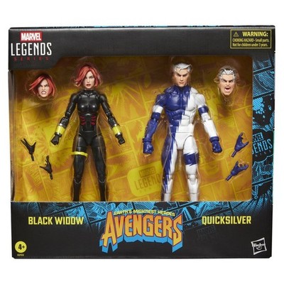 Hasbro Marvel Legends 6'' The Avengers Black Widow and Quicksilver 2er Pack Neu
