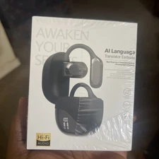 Ai Language Translation Earbuds Wireless Earphones Black same day shipping 