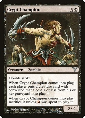 Crypt Champion Foil Dissension 40 NM MTG