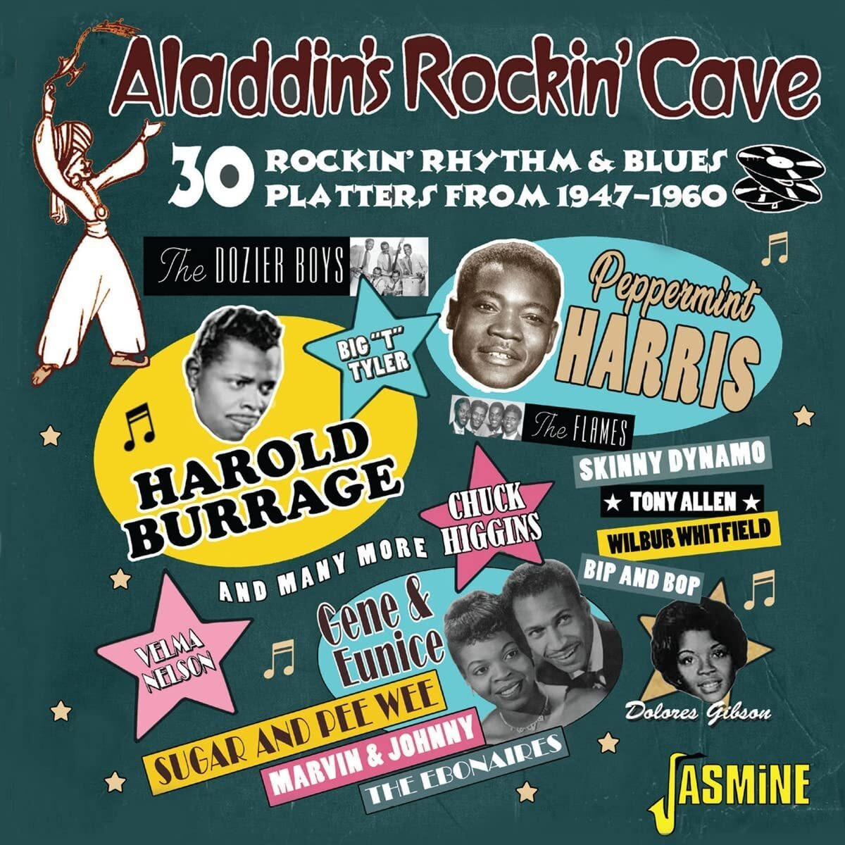 Various Artists Aladdin's Rockin' Cave: 30 Rockin' Rhythm & Blues Platters  (CD)
