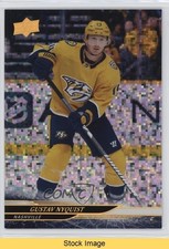2024-25 Upper Deck Series 2 Rainbow Speckled Foil Gustav Nyquist #344 READ 3d2