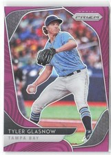 2020 Panini Baseball Prizm Tyler Glasnow Purple #176 Tampa Bay Rays