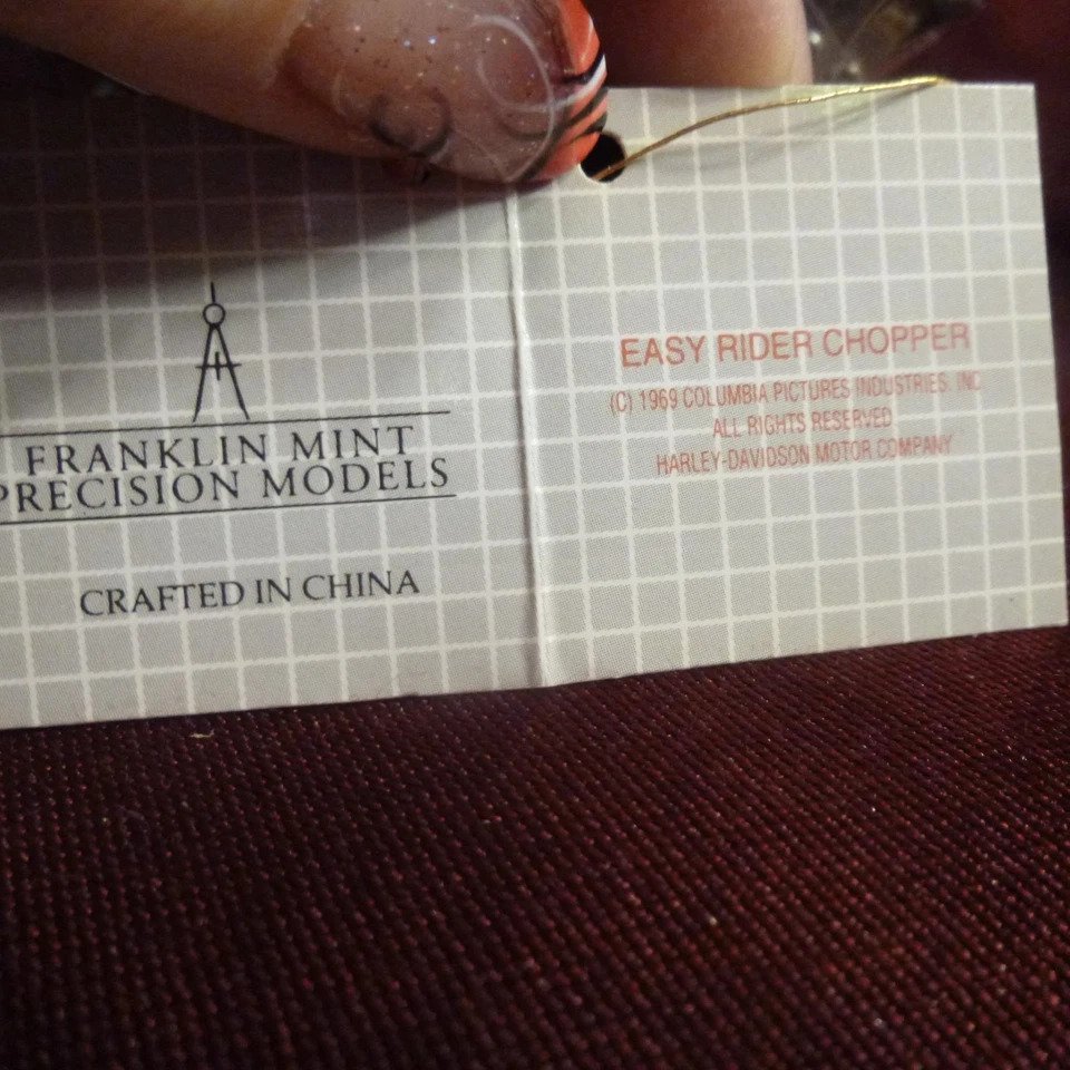 Easy Rider Chopper - Franklin Mint Precision Models 1:10 scale Captain America  - Image 2 of 4