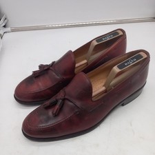 Shipton & Henage Slip On Brock Tassel Loafers Brown Calf Leather UK Size 14