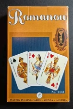 Vintage Original Playing Cards Romanow Piatnik Poker Bridge Open Box