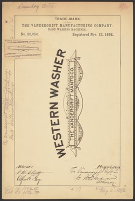 #ad Vandergrift Manufacturing Company Western Washer brand Hand Washing Machines $9.99