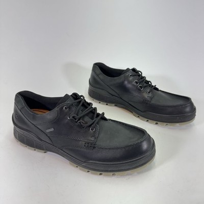 Ecco Track 25 Low GTX Mens EU 49 US 15-15.5 Black Leather Waterproof Shoes New!