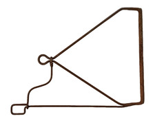 Old Blacksmith forged heavy duty wrought iron sign bracket 30" by 41"