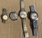 Lot Of 4 Vintage Watches Timex Electric Tradition Skystar 17 Jewel