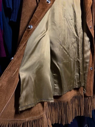 True vintage 70s Schott Bros Western Rancher Suede Leather Jacket image 7