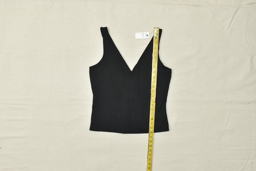 Express Women's Tank Top Blouse V Neck Black Size L Polyester NEW Sleeveless - Picture 2 of 8