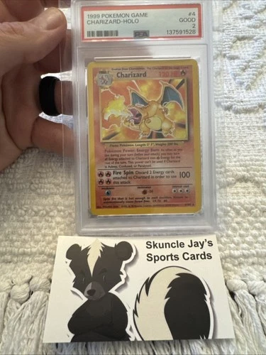 1999 Pokemon Game 4 Charizard Holo PSA 2 Good - 135727249