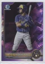 2022 Bowman Sapphire Chrome Prospects Purple 22/25 Hedbert Perez #BCP-67 02ml