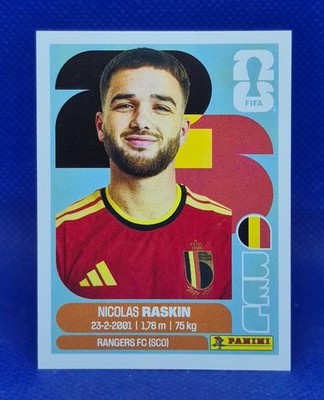 2026 Panini FIFA World Cup Sticker Nicolas Raskin #BEL 11 - Belgium