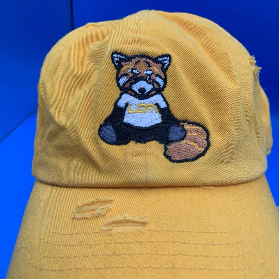 Sombrero Amarillo con Correa OSFA Ajustable Envejecido KBETHOS De Colección Foto 4 de 4