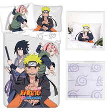 Bettwäsche Naruto, Wende-Bettbezug, 2-tlg, Baumwolle 140x200 + 70x90 Kopfkissen