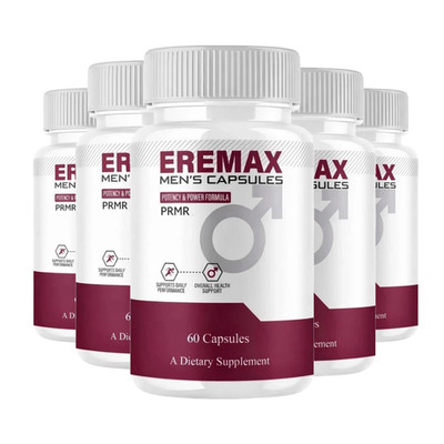 5-Pack Eremax Capsules - Eremax Mens Performance & Health Support - 300 Caps