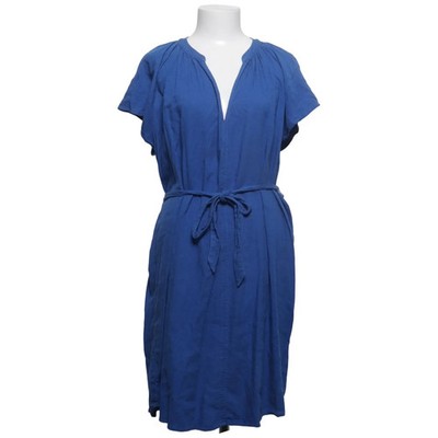 H&M, Kleid, Größe: M, Blau, Leinen/Viskose, Einfarbig, Damen #AEO