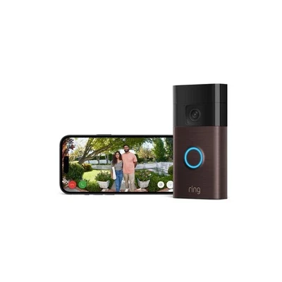 Ring Video Türklingel Akku Kamera Battery Video Doorbell mit WLAN Bronze