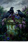 Raven Mossy Urn #928 | A4 Rice Paper for Decoupage | Decoupage Central