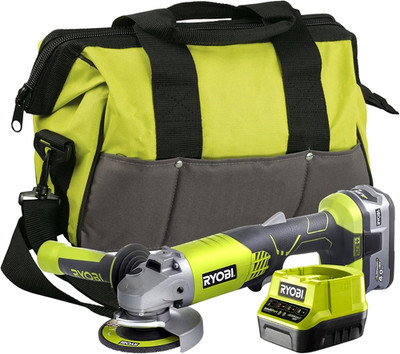 Ryobi R18AG-140S 18V ONE+ Akku-Winkelschleifer-Set Akku (1 x 4,0Ah) Ladegerät