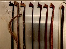 Violin Geige Bogen Alte Antik 7x Bogen  Braun Schwarze