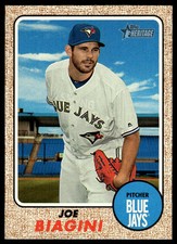 2017 Topps Heritage #585 Joe Biagini Toronto Blue Jays Baseball