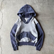 KAPITAL Add-on Hoodie with Fade and Ragged Finish 100% Cotton Made in Japan