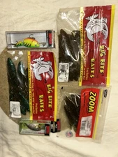 Fishing Lot/5 Rapala, Zoom/Big Bite Baits Tilapia Craw, Fighting Frog,super Craw