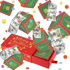 Exploding Gift Box for Money - DIY Pop-Out Christmas Surprise with Confetti
