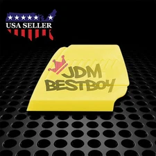 3pc Yellow Hard-Edge Precision Detailed Squeegee Vinyl Wrap Application Scraper