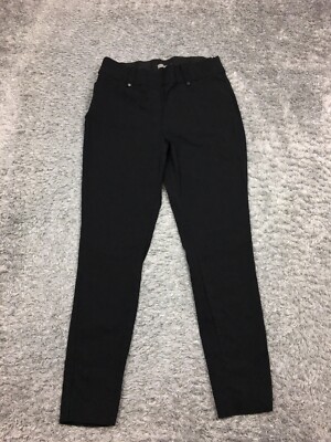 Maurices Skinny Stretchy Dress Pants Womens Size Small Short Black Pull On