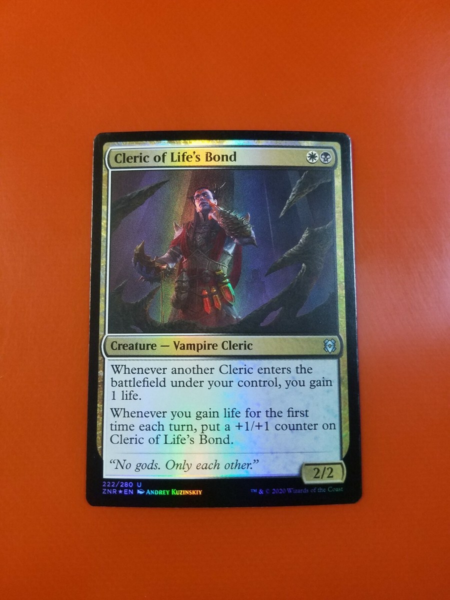 1x Cleric of Life's Bond | FOIL | Zendikar Rising | MTG Magic