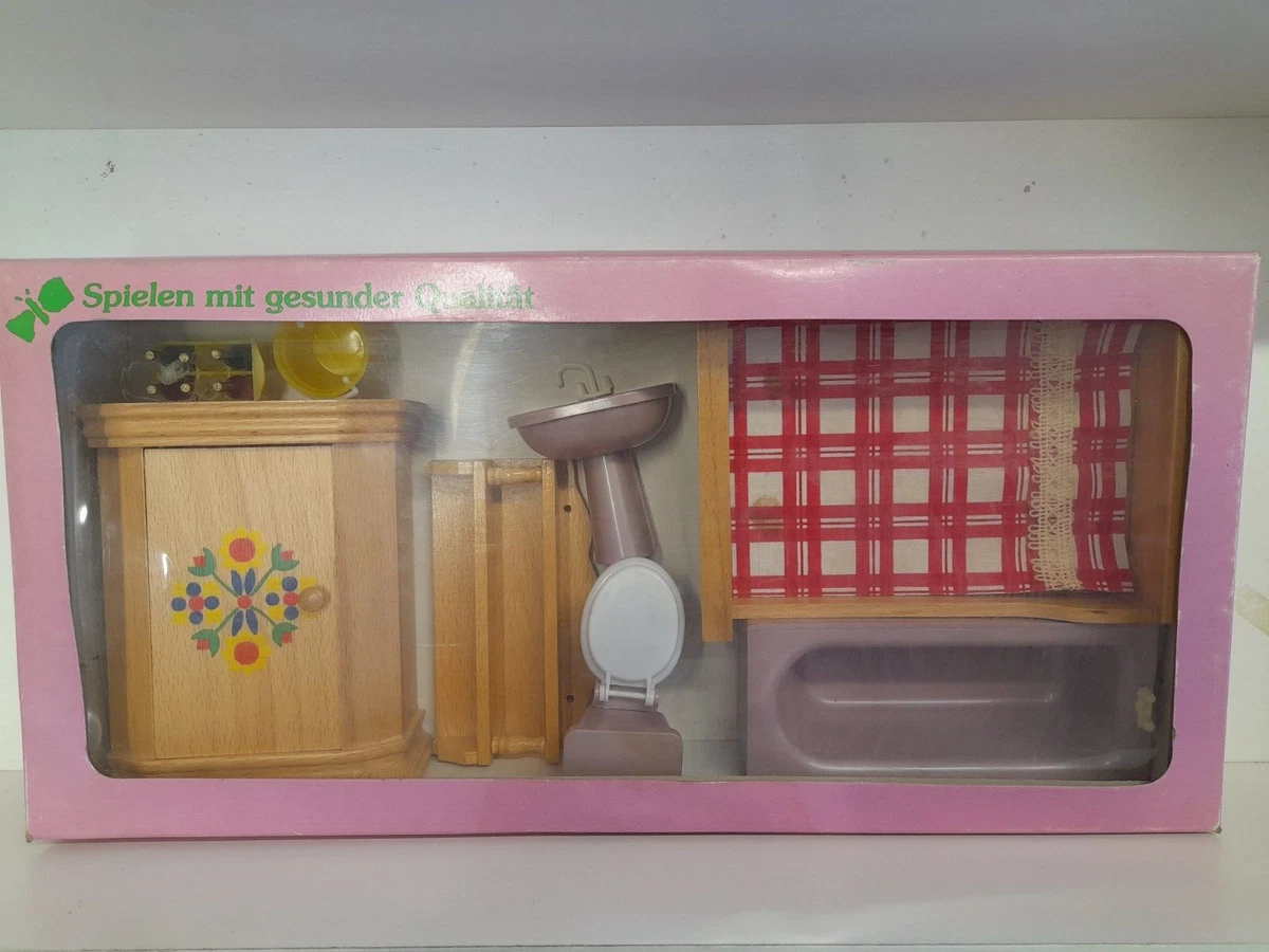 Set di accessori per casa delle bambole composto da 4 flaconi di lozione per decorazioni per la casa delle bambole, vassoio per spazzolino da denti in miniatura, set per il lavaggio del