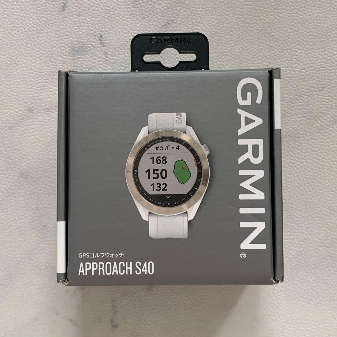 GARMIN APPROACH S40 GPS GOLF WATCH w/ WHITE STAINLESS Golf