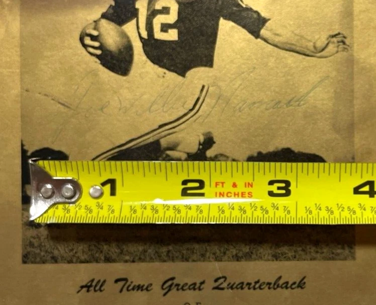 FEB 27 1965 JOE NAMATH HAND SIGNED HS TESTIMONIAL PROGRAM JSA COA JD 101224 - Image 2 of 4