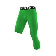 Men's Compression Tight Pants 3/4 Capri Leggings Athletic Basketball Base Layer